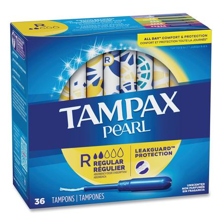 Tampax Pearl Tampons, Regular, PK36 71127BX